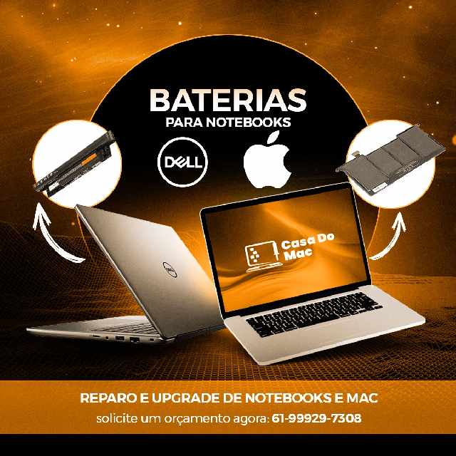 Foto 1 - Bateria para notebook e macbook pro - macbook air